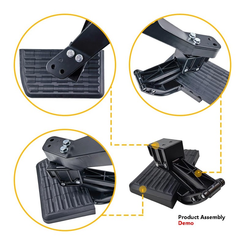 Rear Bed Step Retractable Bumper Step | Fit for 1999-2016
