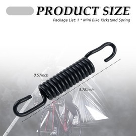 Mini Bike Kickstand Spring,Heavy Duty Side Kickstand Spring Replacement for Stable Support,Universal Kick Stand Springs Mini Bike Parts Fit for Most Motorcycles,Bikes