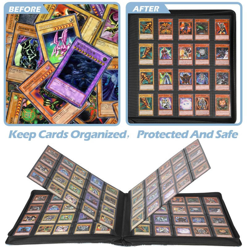 DRZERUI 2000 Pocket Card Binder，20 Pocket Card Binder for 2000