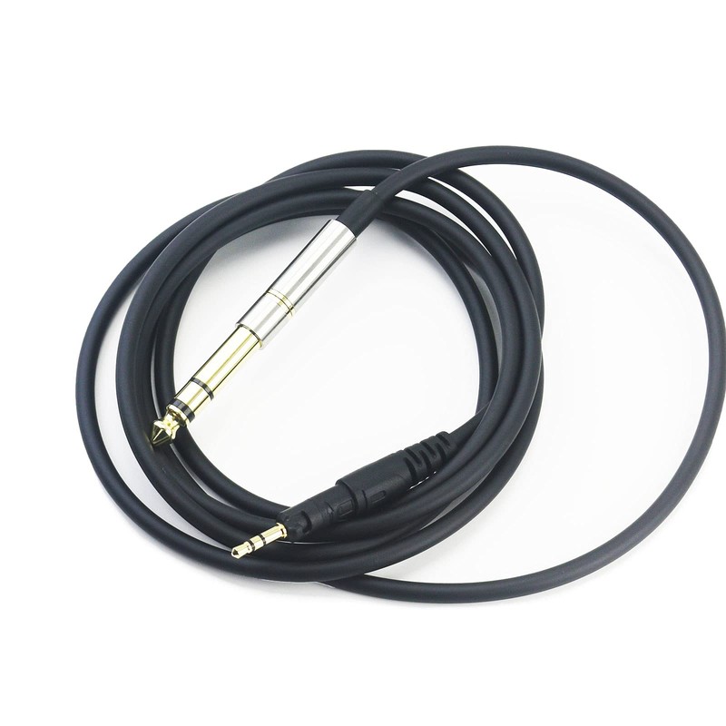 Replacement Audio Upgrade Cable with Lock Plug and 6.35mm Adapter