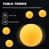 50 pcs 40 mm Table Tennis Training Balls, Pong Balls,