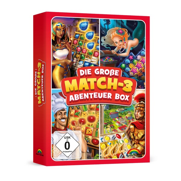 Die große Match 3 Abenteuer Box - 3 Gewinnt Spiele
