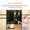 Closet Clothes Hanger Rail,Pull-Out Closet Rod 30-60cm,Wardrobe Clothing Rail,Closet Organizer