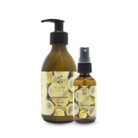 OLEUM VITAE Kit Dúo Cocomint Fresh Coco, Limón, Menta. Crema Corporal y Hair & Body Oil aceite para cabello y Cuerpo. Hidratación Profunda