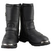 Milwaukee Leather MBM9070 Men's Black Leather Engineer Boots with Reflective
