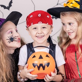 Blulu 12 Pack Unisex Paisley Bandanas Bulk Cowboy Bandanas Head Wrap Scarf Wristband for Men Women Bachelorette Party(Red)