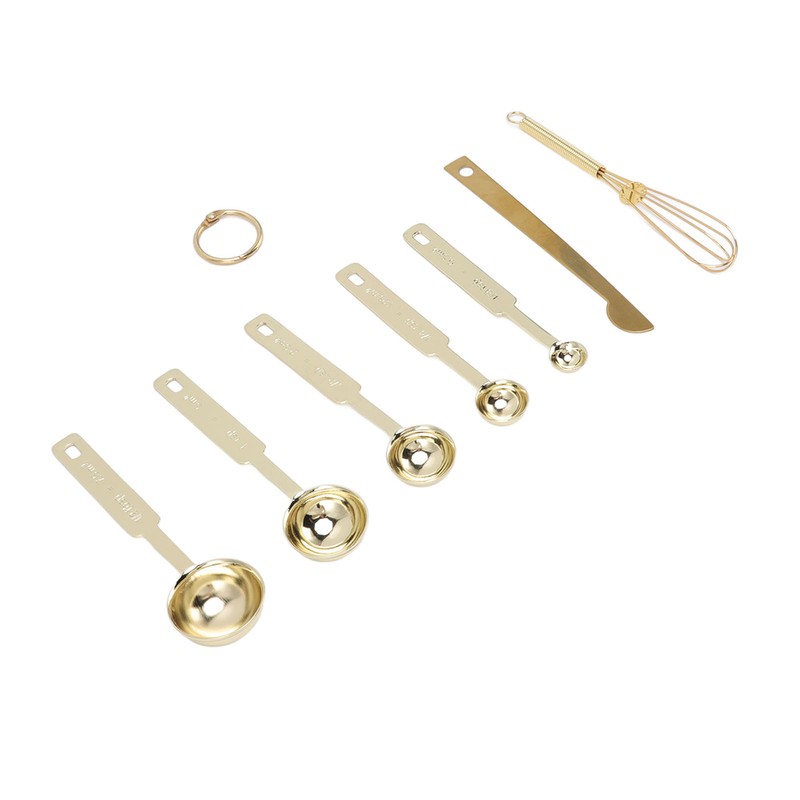 Measuring Spoons 7 in 1 Stainless Steel Stackable Design Multifunction