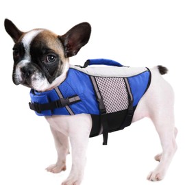 Werwing Dog Life Jacket for Small & Medium Dogs – Neoprene Buoyant Swim Vest with Adjustable Straps, Reflective Safety Design & Rescue Handle for Boating and Water Sports
