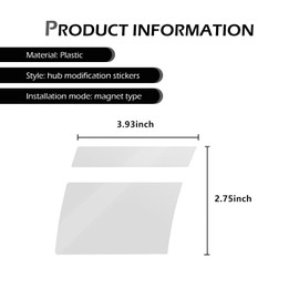 Zikefest 6PCS Car Tire Stickers, Wheel Rim Stripe Decal, for 18-21 Inch Wheels Tire Rim Exterior Decoration Accessories, Universal Reflective Automotive Hash Stripe Stickers (White)