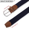 GAEKEAO Elastic Braided Belt for Men 1 3/8" Stretch Woven