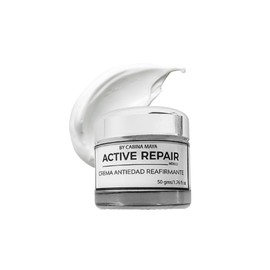 Crema Antiedad Reafirmante Antimanchas Active Repair Cabina Maya, 50 gms con colageno marino y extractos aclarantes de flores perennes papaya y...    