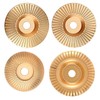 Pack of 4 Wood Sanding Discs for Angle Grinders, Wood