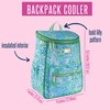 Lilly Pulitzer Insulted Backpack Cooler Large Capacity, Green Portable Soft