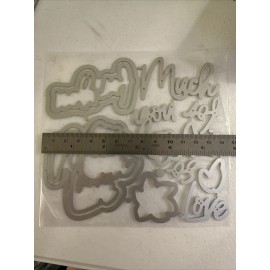 Unbranded SO MUCH LOVE FOR YOU die cuts With Boarder Dies scrapbook card Making (F1)