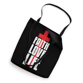 Cool Faith Love Life Religion Caring Red Cross Activists Tote Bag