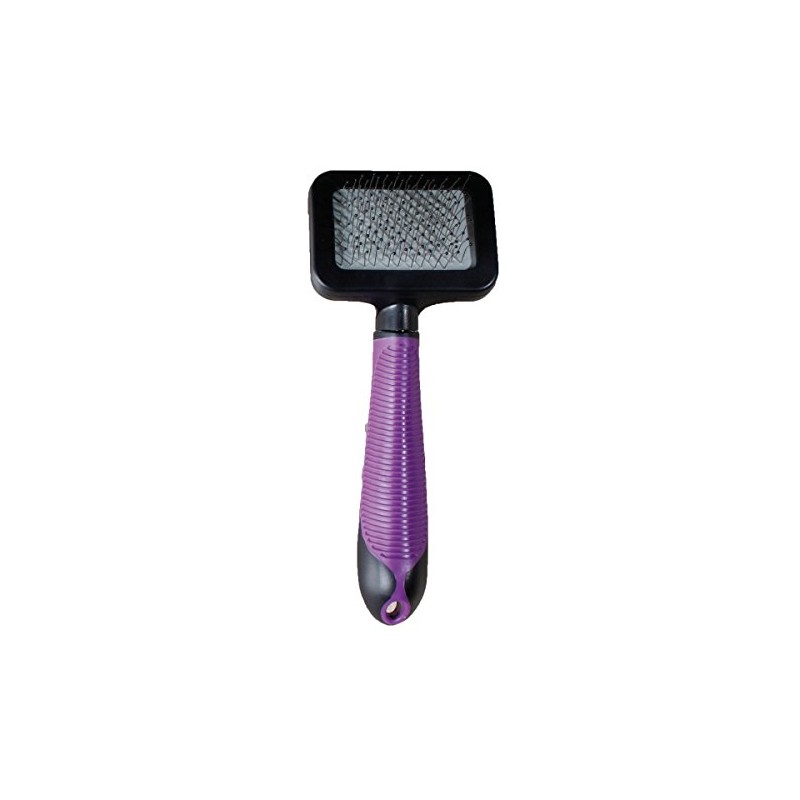 Karlie Flamingo Universal Brush with Handle for Cat – Purple/Black