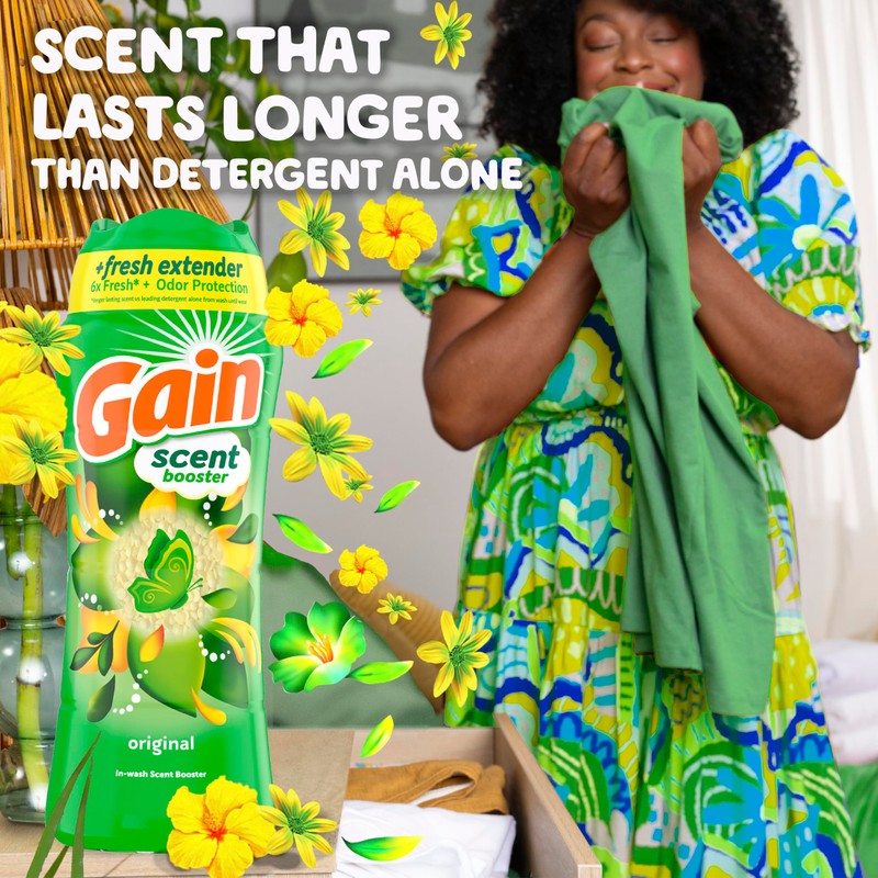 Gain Fireworks In-Wash Scent Booster Beads, Original, 24 oz, Laundry