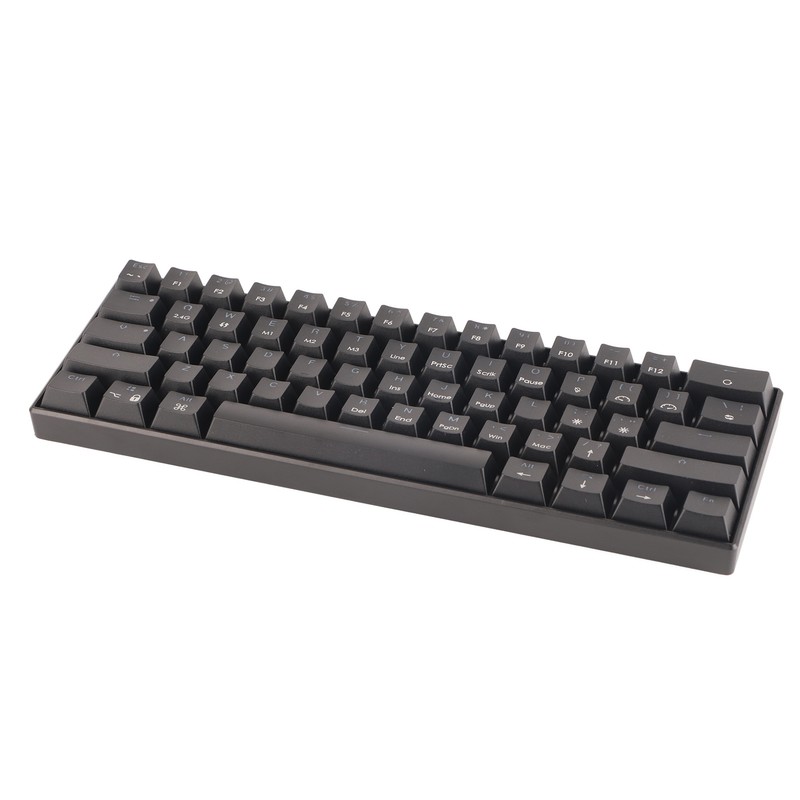 Mechanical Keyboard 61 Keys Three Modes Support Wireless Portable Ergonomic