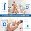 Wireless Doorbell 4 Receivers, Door Chime Kit 400M/1300ft Long Range,