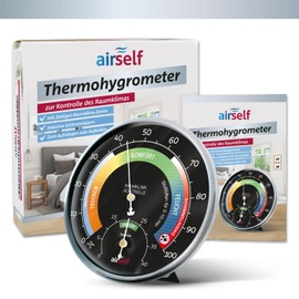 airself Thermohygrometer, Black