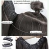 Extensiones Clip Invisible Onduladas, Juego de 2 Piezas (45cm y