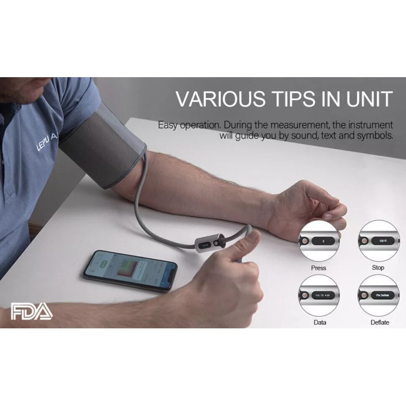 YZ AirBP Plus Portable Blood Pressure Monitors Upper Arm BP