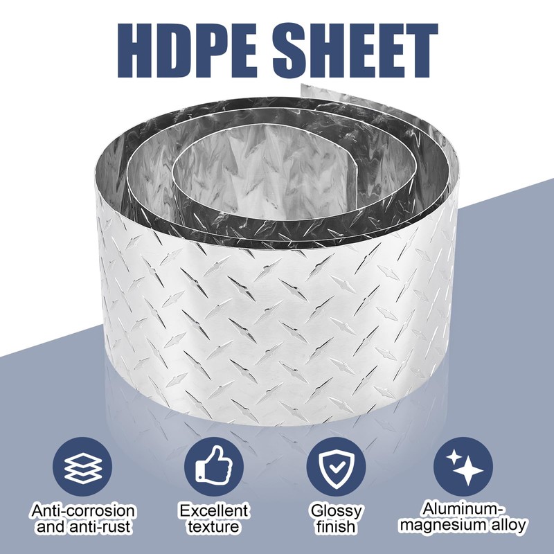 4 x 98 Inch Aluminum Diamond Plate Sheet Metal Heavy