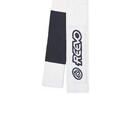 Reevo Brazilian Jiu Jitsu Belts - Cotton BJJ Rank Belt with Ranking Sleeve Sewn, Includes 8 Rows of Stitching (Purple, A1)