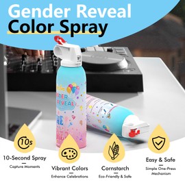 2 Pack Blue Gender Reveal cannon,Gender Reveal Set Smoke Cannon - Baby reveal Biodegradable Party Supplies - For Memorable Baby Decorations & Ideas,240g*2 (Boy)