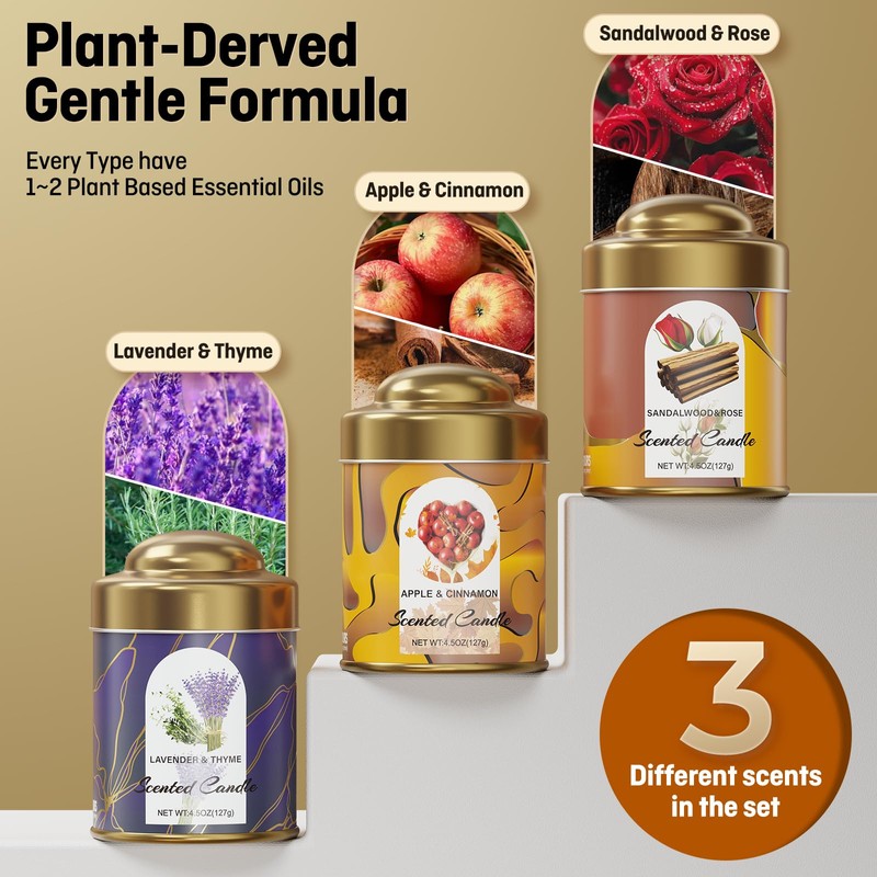 Vortixx Candles (Rose&Lavender&Cinnamon)