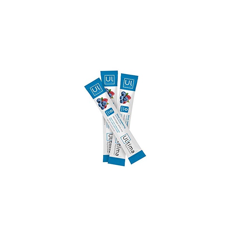 Ultima Replenisher Electrolyte Hydration Powder Blue Raspberry Count Stickpacks Sugar
