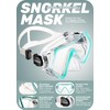 CAPAS Snorkel Mask Fins Set, Travel Size Snorkeling Gear for