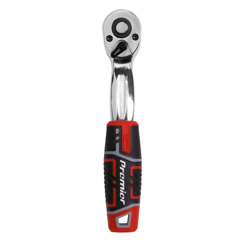 Sealey Premier Pear-Head Offset Ratchet Wrench 1/4" Sq Drive with
