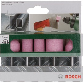 Bosch 2609256549 6 mm Diameter Grinding Stone Set Shank 60 Grit (5 Pieces Mixed)