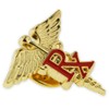 PinMart's Caduceus Nursing Enamel Lapel Pin - Ideal RX or