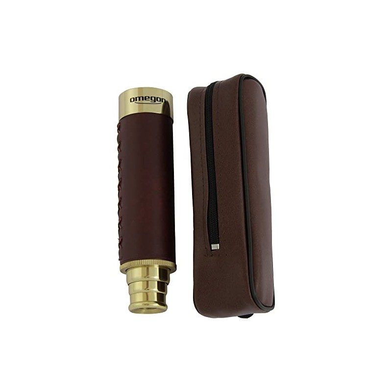 Omegon 12x30 brass telescope
