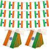 TSMD 2 Packs India Flag Banner Indian Flags String Small