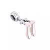 Loulu Charms Baby Pink Ballet Slippers Charm 925 Sterling Silver