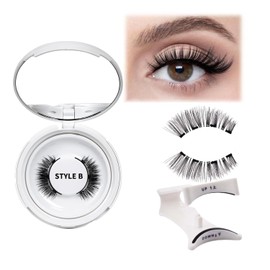 Pestañas Magnéticas Reutilizables con applicatore  Aspecto natural, no necesitan pegamento, suaves con aplicador, fáciles de usar y quitar            