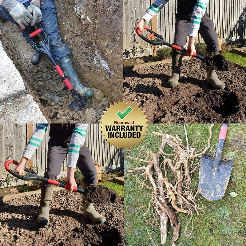 Roamwild Multi-Digger Garden Spade – Reinforced Fibreglass Light Weight Gardening