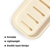Double Layer Draining Soap Dish, Plastic Dishwashing Sponge Soap Holder
