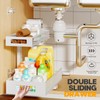 2-Pack Under Sink Storage Organizer, Large 2-Tier Elegant Mesh Pull