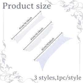 HOBBIESAY 3Pcs Fake Collar White Dickey False Lapel Detachable Shirt Fake Collar Blouse False Lapel Faux Fake Collars for Women Shirt Blouse Dress Decoration