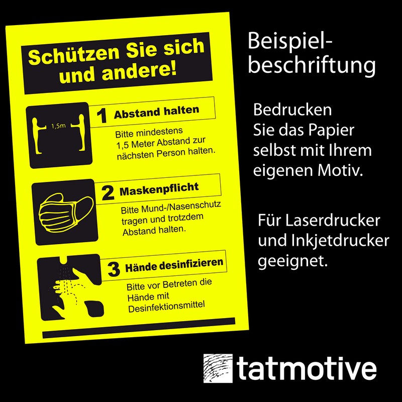 Neon Paper Extreme Neon Yellow 50 Sheets DIN A4, 80