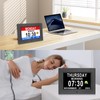 SSINI Digital Calendar Dementia Alarm Clock with Day and Date