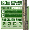 KUAFU 20 ft Climbing Stick Ladder for Tree Stands, Tree