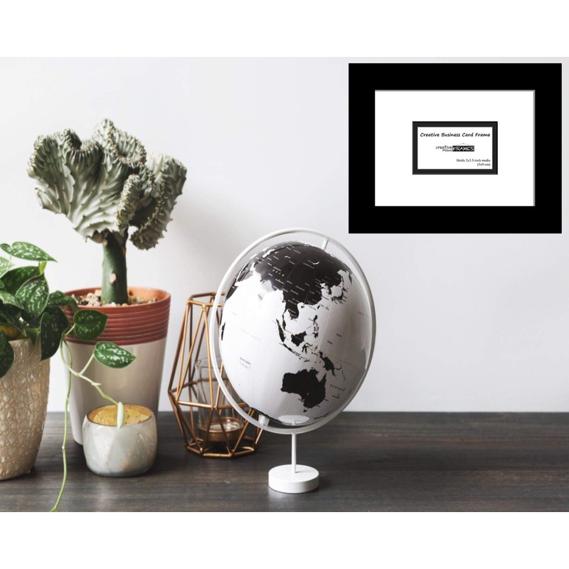 Creative Picture Frames 12-2" x 3.5" Opening Black Business Card