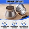 2 Pcs 9" to 6" Duct Reducer Galvanized Steel Increaser