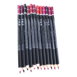 HUDAMOJI Matte LipLiner Pencil Set, Natural Long Lasting Makeup Lip Liners, Multi Color, (0.35g x12) Pack Of 12 (SET-A)