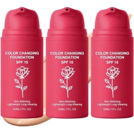 Base de Maquillaje Coreana que Cambia de Color,Maquillaje Coreano Alta Cobertura,Base para Pieles Maduras,se Adapta Automáticamente al Tipo de Piel...